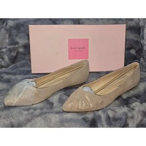 NWB Kate Spade Nance Ballet Flat in Blush Shimmer Shoes 9